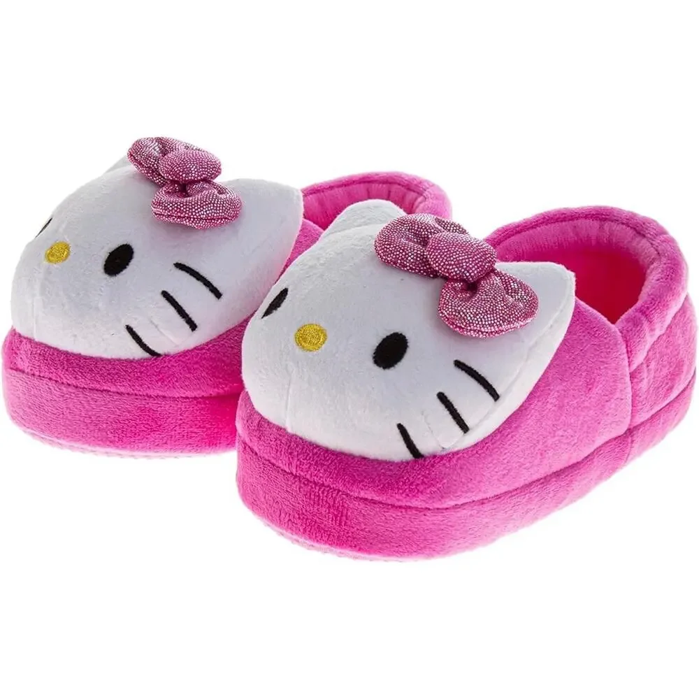 Hello Kitty 3D Scrunch Slippers – Toddler Size 11/12 – Brand New